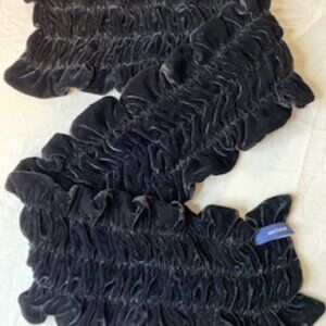Ann Taylor Black Velour Stretch Scarf – Winter Elegance